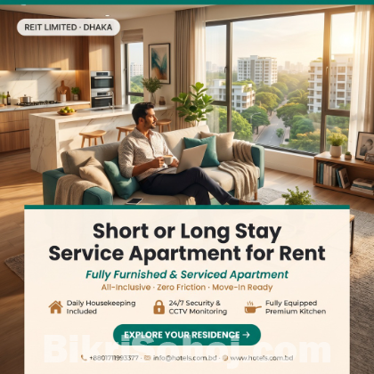 Fully Furnished 2-Bedroom Apartment for Rent in Bashundhara
